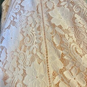 Elegant Cream Lace Kids Formal Dress